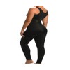 InstantFigure Plus Size Compression Hi-Waist Leggings 1WPL028C Black / 5X