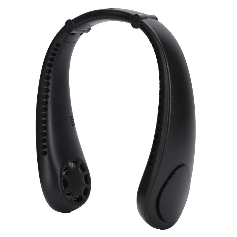Portable Neck Fan with Music Speakers Wearable Rechargeable Fan with