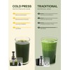 Masticating Juicer Machines, Reemix Cold Press juicer Machine Compact Size,