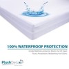 PlushDeluxe - Funda de colchón de alta calidad, impermeable, con