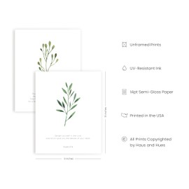 HAUS AND HUES - Juego de 6 versículos de la Biblia para decoración de pared cristiana, arte de pared, escritura, versículo bíblico, decoración de pared bíblica, arte de las escrituras, decoración de