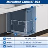 Insputer Pull Out Trash Can Under Cabinet with Tiltable 10°