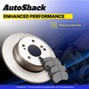 AutoShack Front Brake Rotors Premium Ceramic Brake Pads | Replacement
