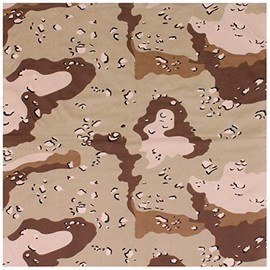 Rothco Large Camo Bandana 27 x 27 Inch - 6 Color Desert Camo