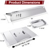 Hiorucet Adjustable Grease Tray Grill Heat Plates Replacement Parts for