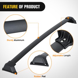 Nilight Roof Rack Cross Bars Compatible with Honda CR-V & Hybrid 2023 2024 2025 with Factory Side Rails,Adjustable Aluminum Less Wind Noise Car Crossbars for Cargo Carrier Luggage Kayak Tent Snowboard