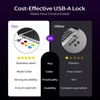 10PCS USB-A Port Blockers with 1 Keys-Removable Type-A Data Protection