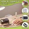 FANTEXY 2-in-1 Nail Drill Bit Holder And Cleaner Brush Case