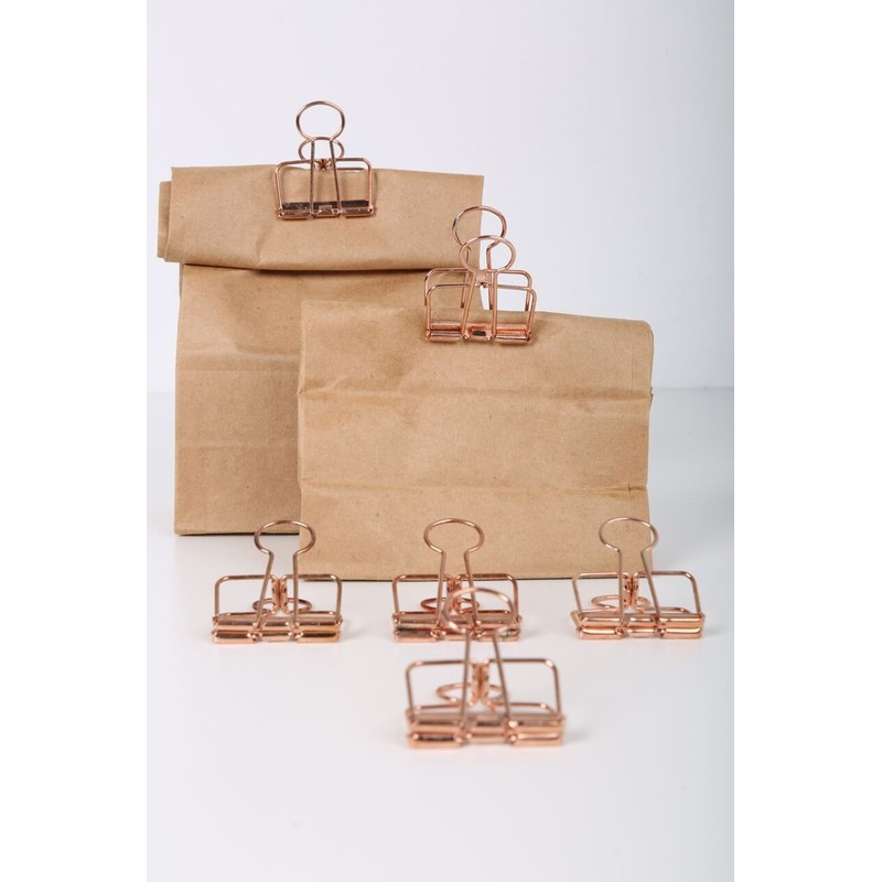 Kikkerland Wire Clips, Copper, Set of 6 (OR73-CO)
