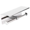 Toilet Paper Holder Dual End Wall Mounted Toilet Roll Holder