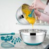 22-Piece Mixing Bowls with Teal Blue Lids & Accessories Set,