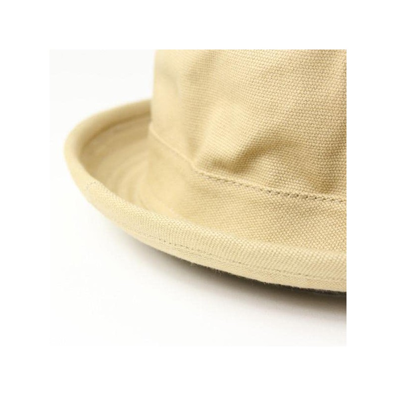 Regnuu Pork Pie Hat, Men's, Large Size, Plain, 100% Cotton,
