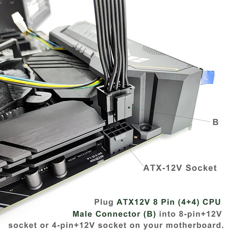 JZYMOD EPS12V CPU 8 Pin Female to CPU ATX 8