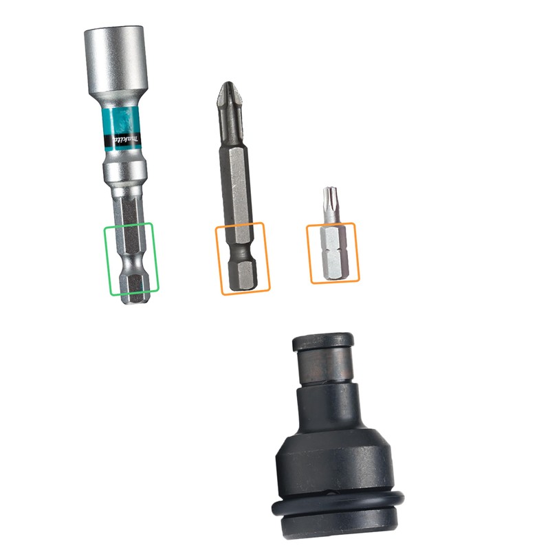 Makita Bit Adaptor 1/2 Inch Square 1/4 Inches, 134873 0