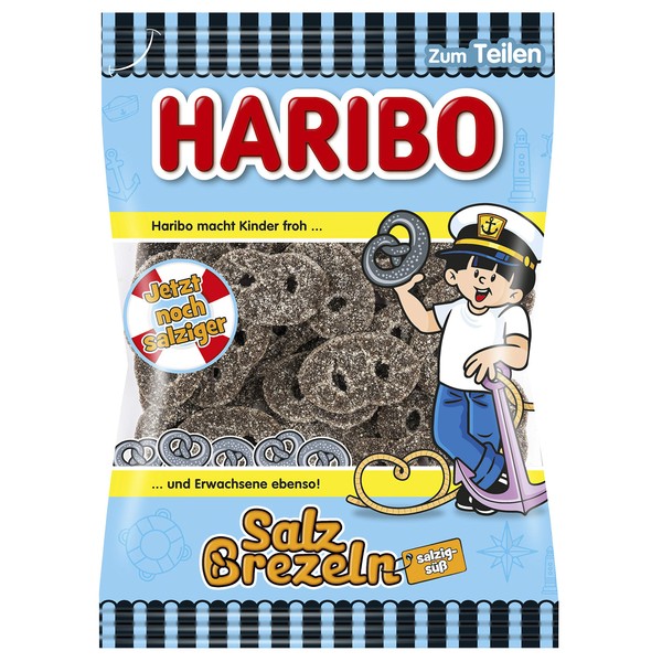 Haribo Salty Licorice Pretzels 200 g