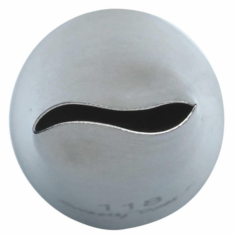 KitchenCraft Sweetly Does It Medium Piping Nozzle, Petal Tip, Stainless