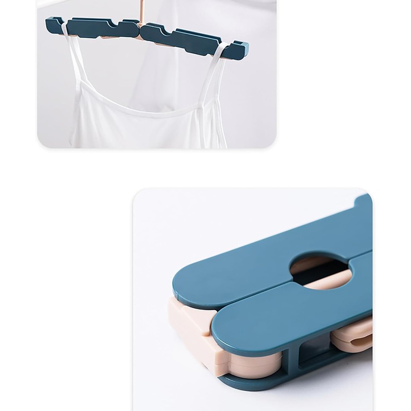 Percha de Ropa de Viaje, Percha Plegable de Plástico de