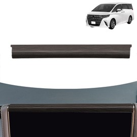 DodoxDIY Compatible New Alphard 40 Series Vellfire 40 Series Custom Parts Accessories Center Console Navigation Panel Guard Car Interior Goods Matte Wood Grain Brown