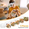 SUNJOYCO Headset Magnifying Glasses with Light, Headband Magnifier Head Mount