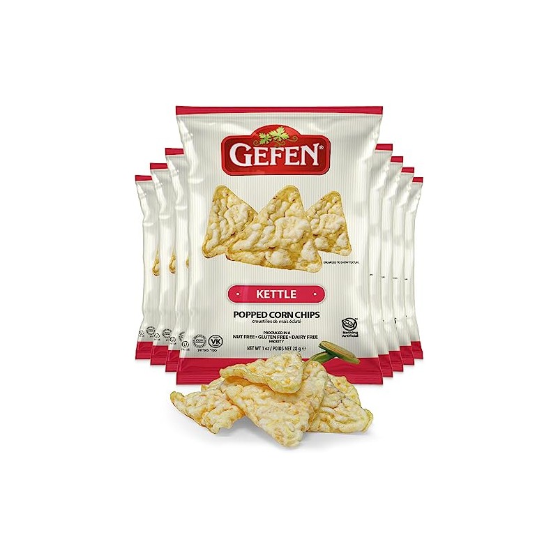 Gefen Kettle Popped Corn Chips, 1oz (8 Pack) | Gluten