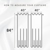 Elegant Comfort 2-Piece Sheer Panel with 2inch Rod Pocket -