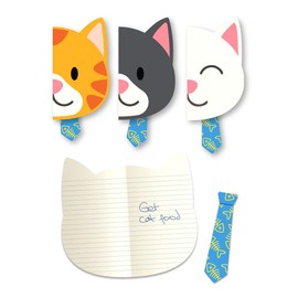 Suck UK | Lined Notebook | Cat Small Notebook | Cat Stationery | Party Bag Fillers for Kids | To Do List Notebook & Stationary Supplies | Mini Notebook | Cartoon Cat Office Accessories | Set of 3