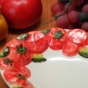 Made in Italy Tomato Relief Red Ceramic Oval Plate 8.3