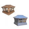 Ntertainment House 4 Pcs Solar Copper/Off White Color 5x5 PVC