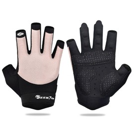 Seektop Breathable Workout Gloves for Women & Men, Thick Padded Weight Lifting Gloves, Full Palm Protection, Excellent Grip for Gym Fitness and Training, Exercise, Cycling