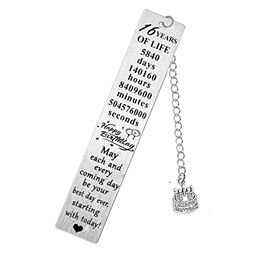 Birthday Gifts for Women Men Best Friend Birthday Bookmark Fiendship Presents May Each and Every Coming Day Be Your Best Day Ever Bookmark Gifts for Book Lovers (16th Birthday)
