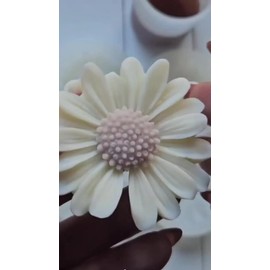4pz Moldes De Silicon Flores Gerbera Adornos Velas Jabones