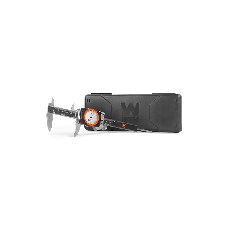 WEN 6-Inch Stainless Steel Digital Dial Caliper with LED Readout,
