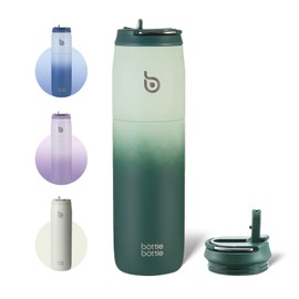BOTTLE BOTTLE Water Bottle, 1 Liter, For Children, Direct Drinking, Hot and Cold Insulated, Vacuum Insulated, Stainless Steel Water Bottle, Portable, Green