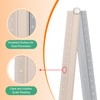 sourcing map 3pcs Folding Straight Ruler 30cm Metric Aluminum Alloy