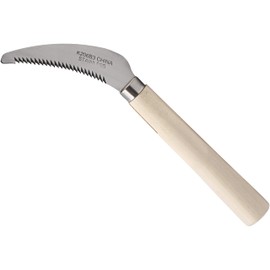 Zenport K206B3 Berry Knife & Weeding Sickle Wood Handle A Plus Grade Stainless Steel