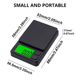 Lancoon Jewellery Scales 1000 g x 0.01 g Black Digital Travel Scales Mini Digital Scales Small Scales in Pocket Size Travel Scales Kitchen Scales Digital Mini Scales