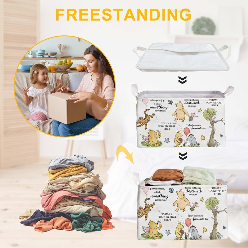 Winnie Storage Basket, The Pooh Nursery Baby Stuff, Winnie Nursery