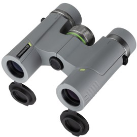 Bresser Wave 10x25 Binoculars - Excellent BaK-4 Glass Material, Lightweight, Compact and Waterproof Bino with Full Multi-Layer Coating, Ideal for Travel, Sports, Hiking, Nature and Bird Watching