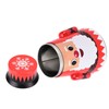 Christmas Candy Iron Box Roly Poly Design Santa Claus Snowman