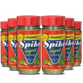 Spike Original All-Purpose Seasoning Salt, Herb, Veggie & Spice Blend 6-Pack – MSG-Free Seasonings & Spices, 3 Oz Ea