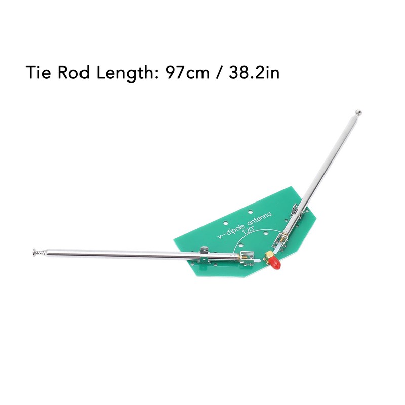 V Dipole Antenna SMA Female Interface Telescopic Antenna 78M‑415MHz FM