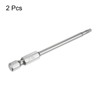 QUARKZMAN Pack of 2 T15 Security Torx Bit 1/4 Inch