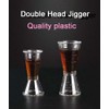 3PCS Plastic Double Head Jigger Cocktail Drink Measure Cup for