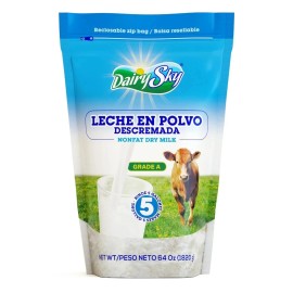 DairySky Nonfat Dry Milk Powder 64 oz | Instant Milk, Skim Milk Powder, Protein