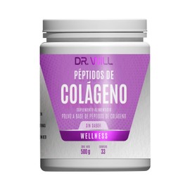 Dr Will Péptidos de Colágeno, Suplemento Alimenticio en Polvo, Sin Sabor, 500g, 33 Porciones