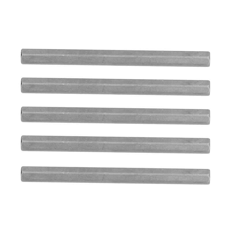 5Pcs Long Rod Nut Hex Coupling Straight Bar Stainless Steel