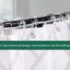 Resze 24 PCS Shower Curtain Rings, Plastic Clear Shower Curtain