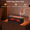3D Flame Diffusor für ätherische Öle, Flammenbefeuchter Kamin, 150 ml