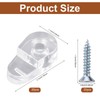 20Pcs Glass Retainer Clips, 0.79x0.43 inch Plastic Glass Panel Clips