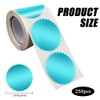 CRASPIRE 250Pcs Envelope Seals Stickers Blank Stickers Green Certificate Award
